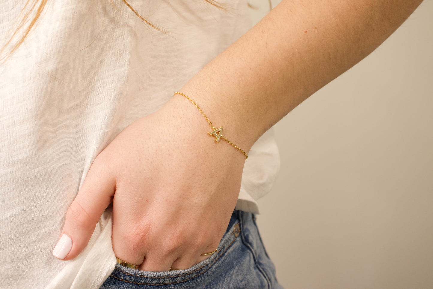 Jumbo Initial Bracelet