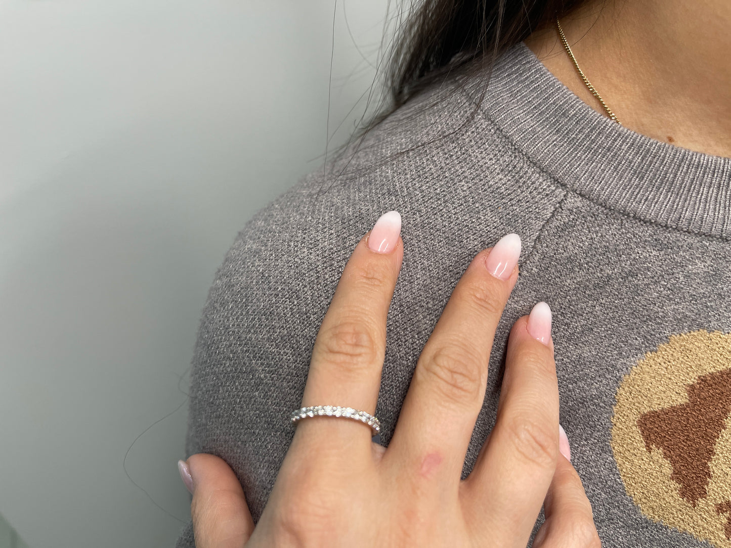 1.32 ctw lab VVS DEF diamond eternity ring