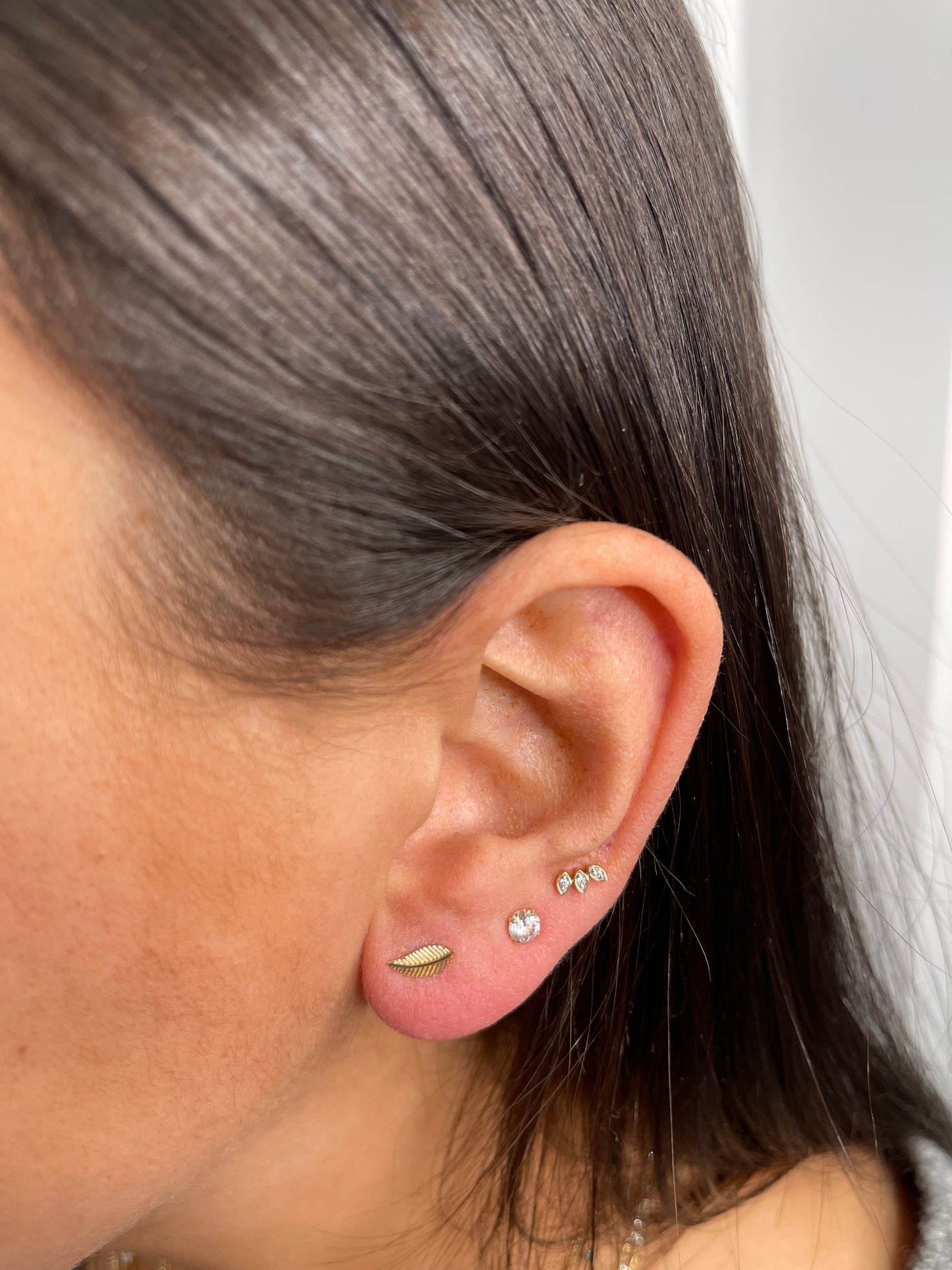 Gold leaf studs