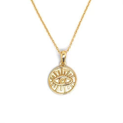 Evil Eye Coin Necklace