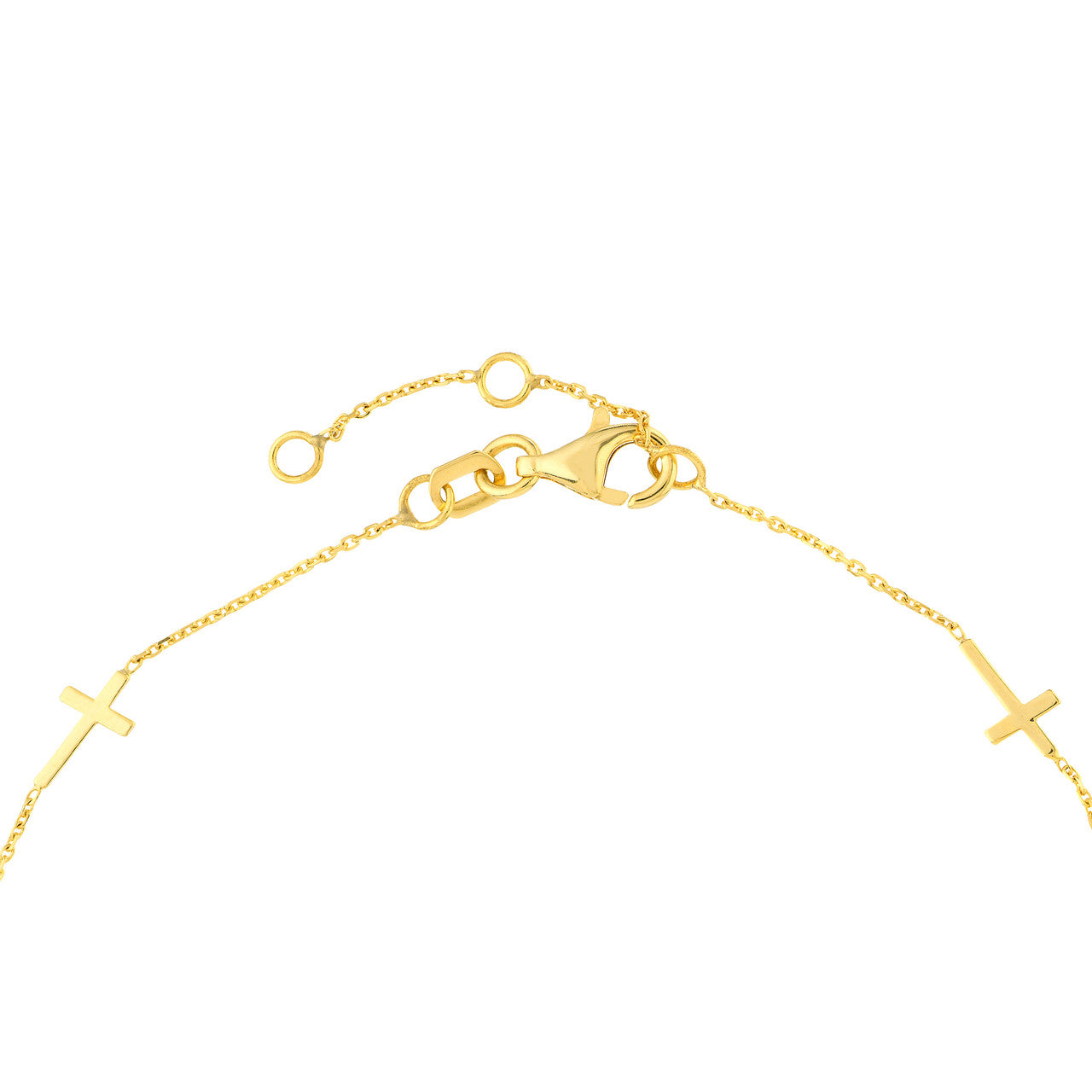 Gold Mini Cross Stations Bracelet