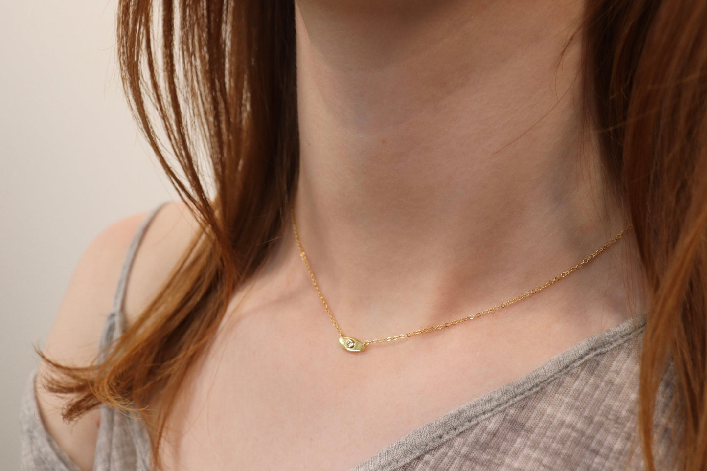 Cubic Hamsa Necklace