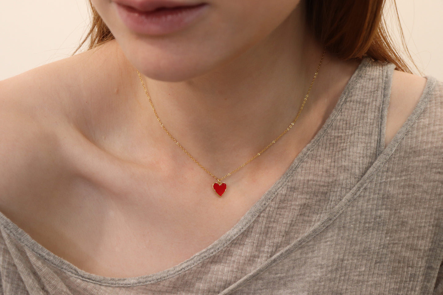 Red Heart Necklace