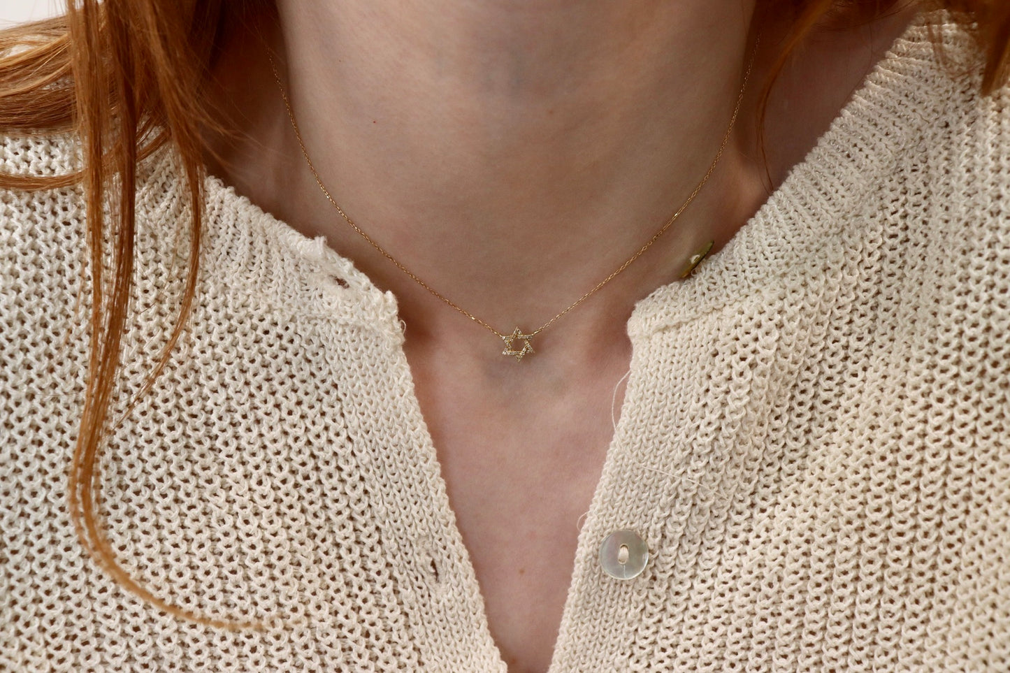 Diamond Magen David Necklace