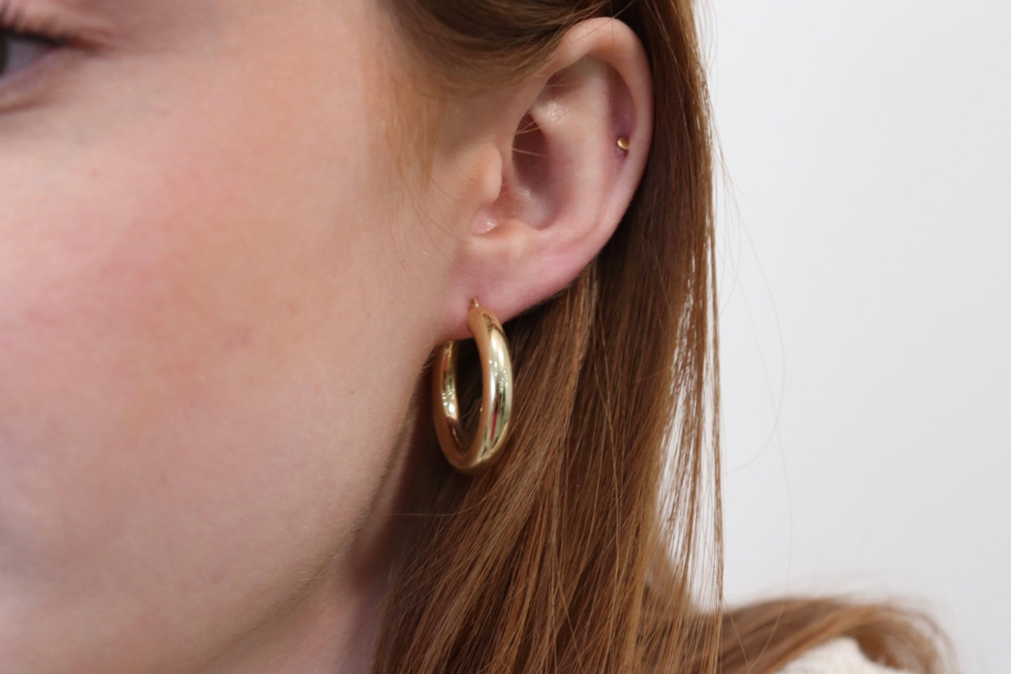 Chunky Gold Hoops