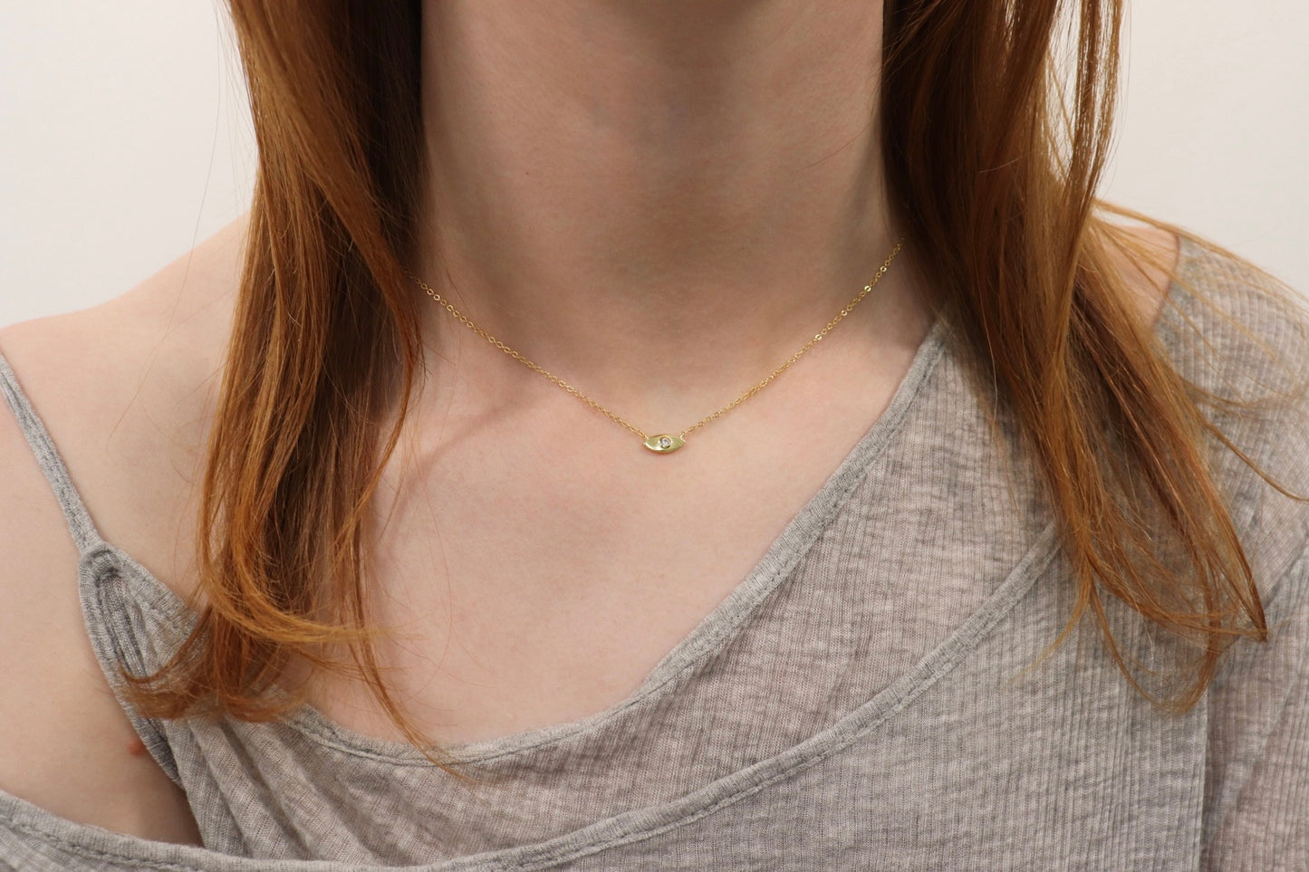 Cubic Hamsa Necklace