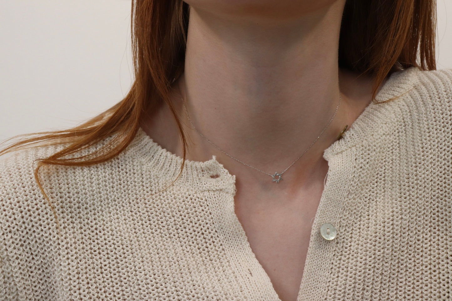 Diamond Magen David Necklace