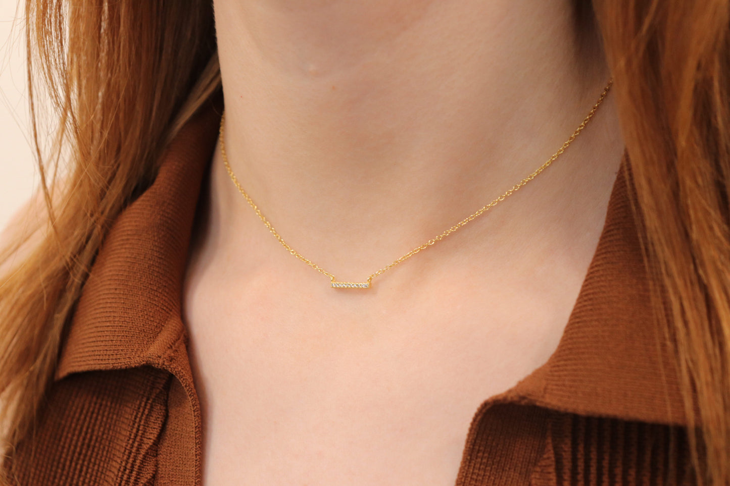 Cubic Bar Necklace
