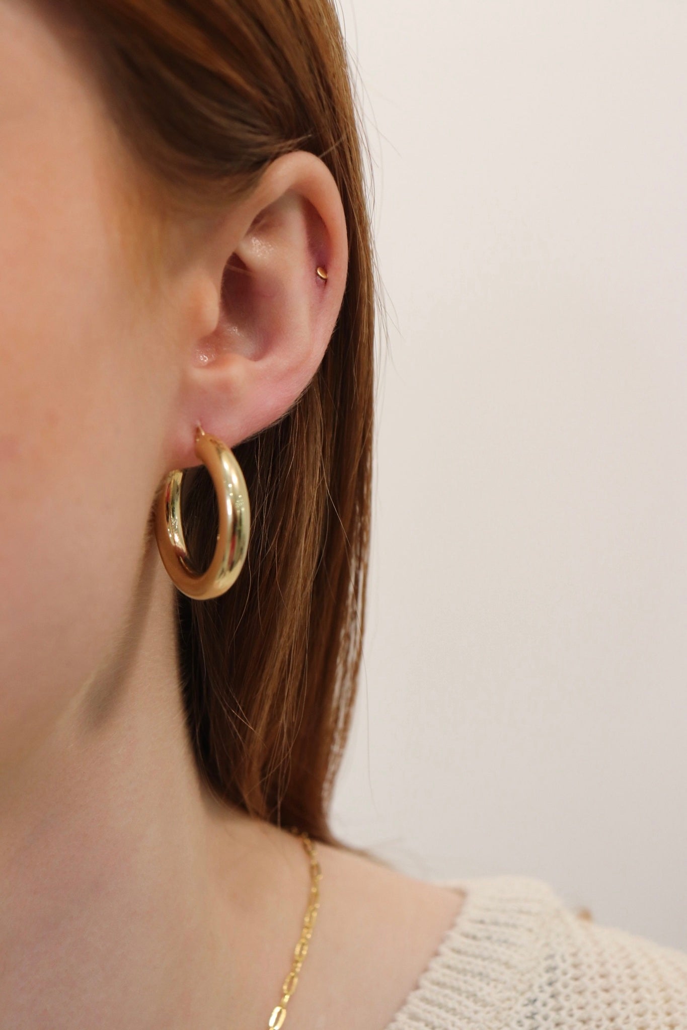 Chunky Gold Hoops