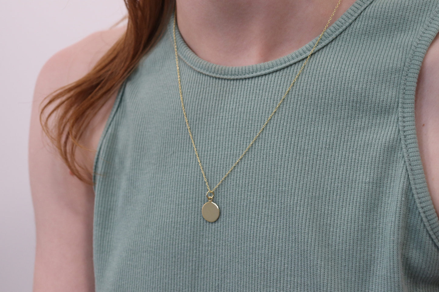 Round Disc Necklace