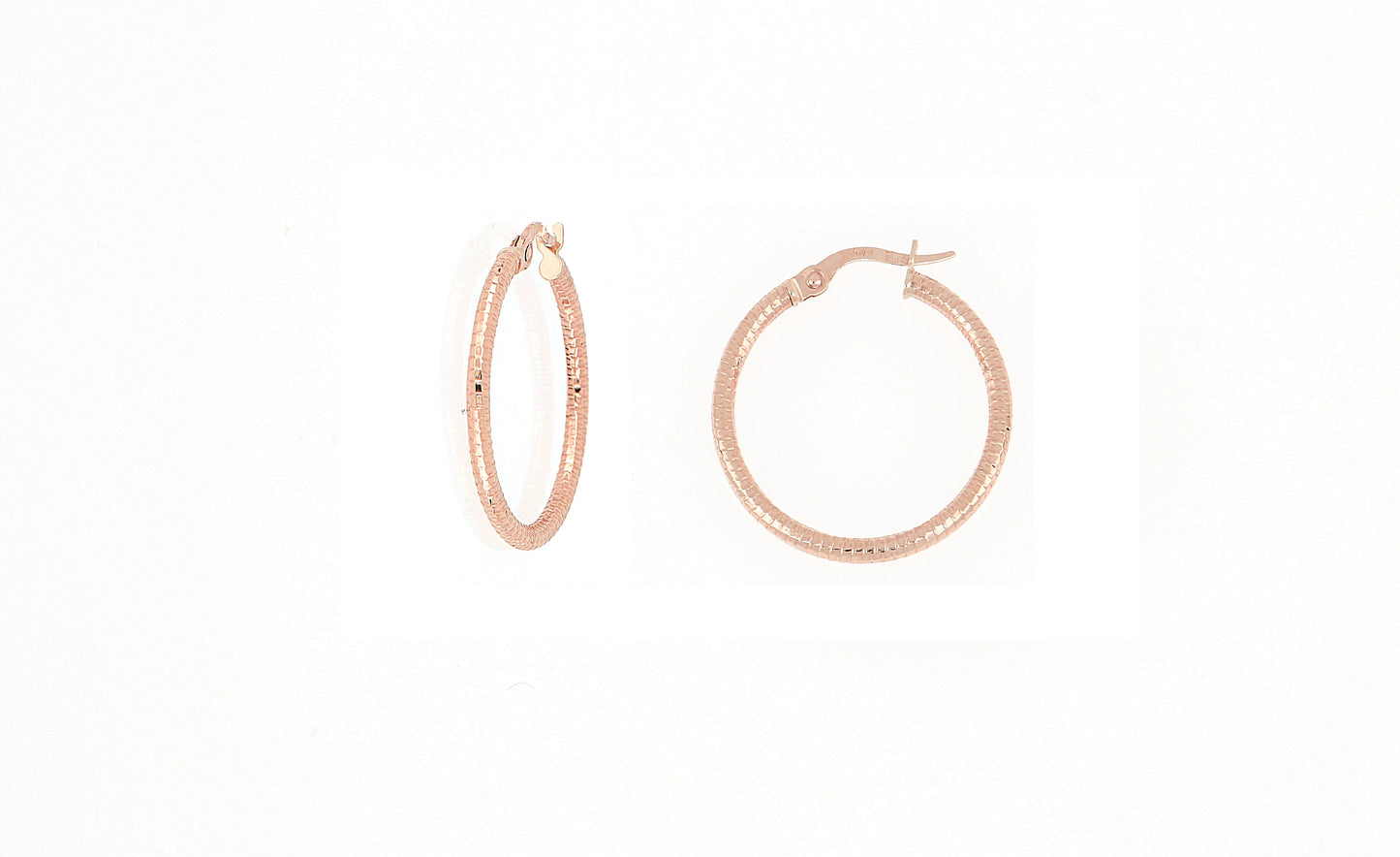 Gold Weaved Hoops