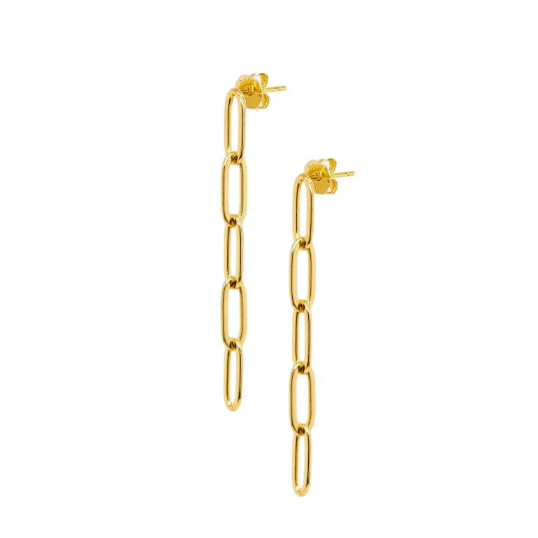 Dangling Paperclip Earrings