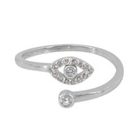Silver Wrap Hamsa Ring