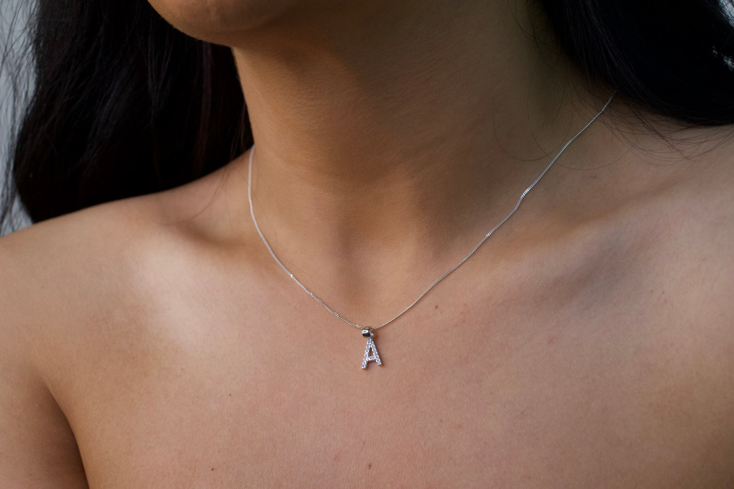 Custom Cubic Initial Necklace