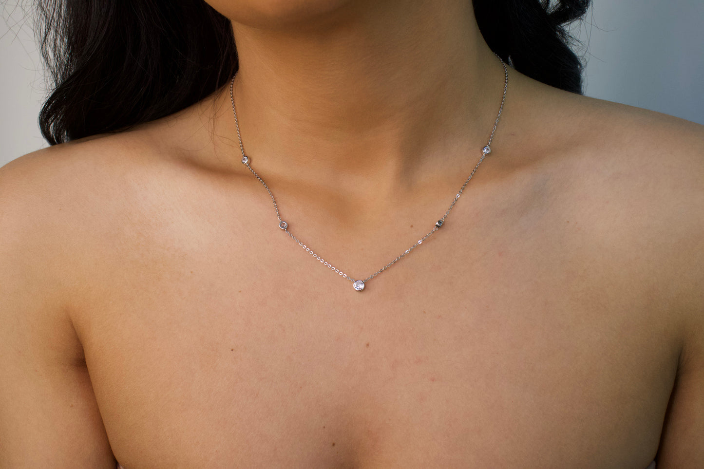 Gradual Cubic by the Yard Necklace