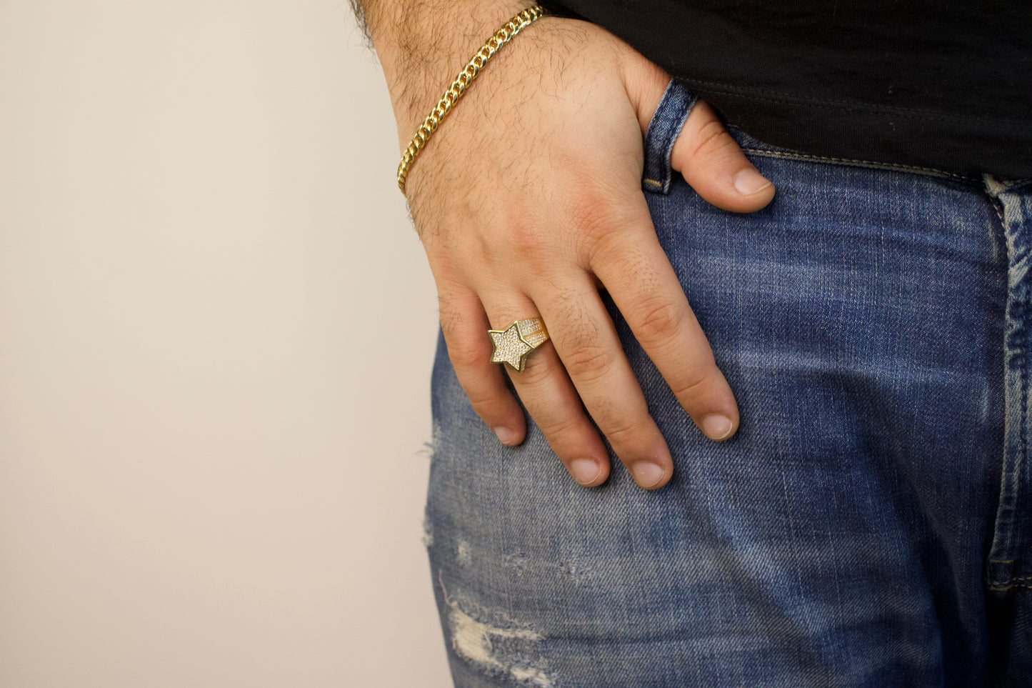 Gold Star Ring