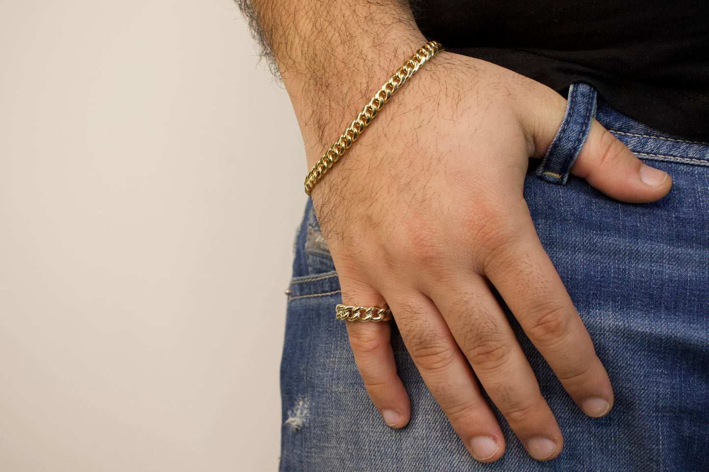 Gold Cuban Ring