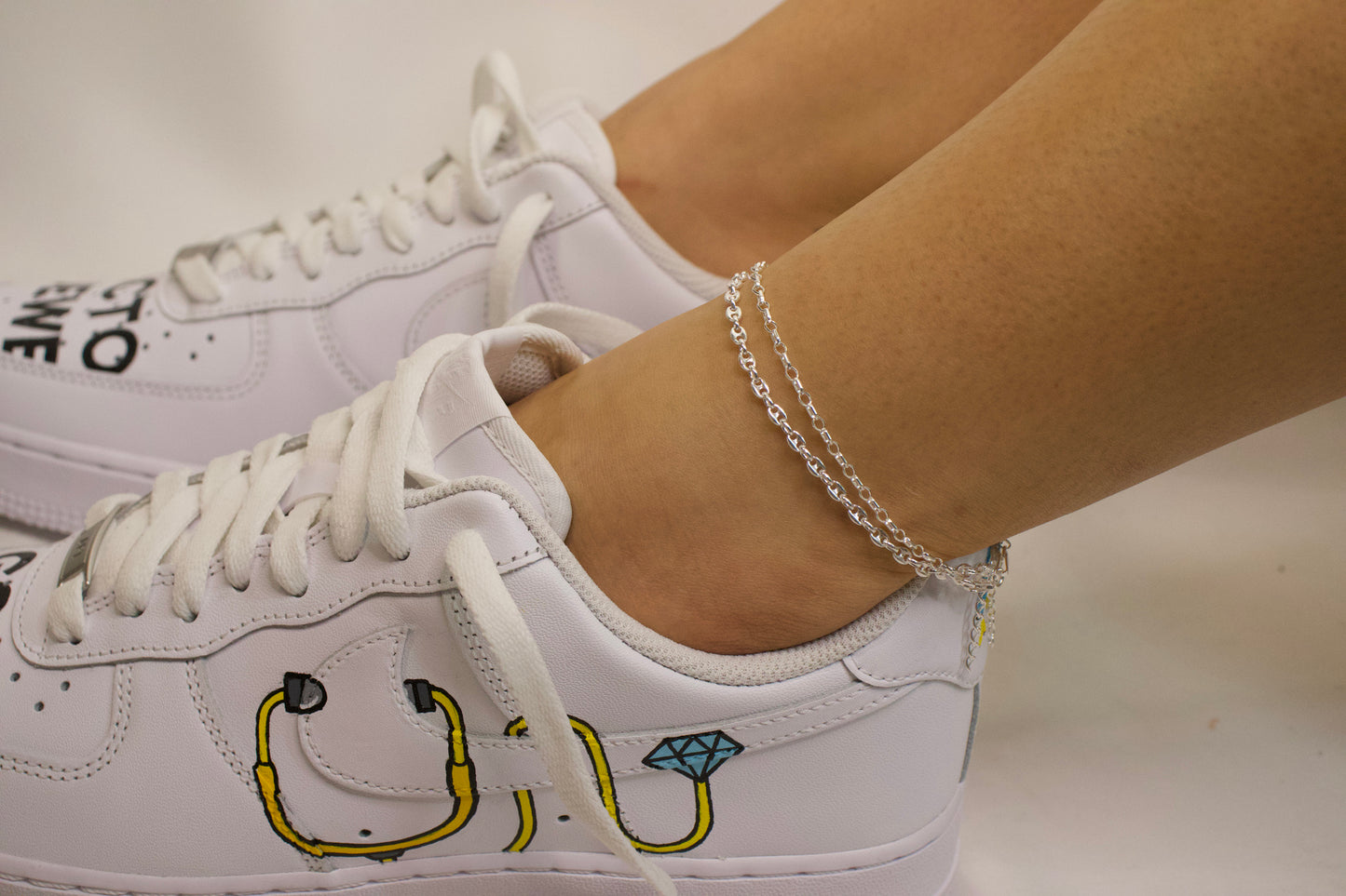 Puffy Anchor Anklet