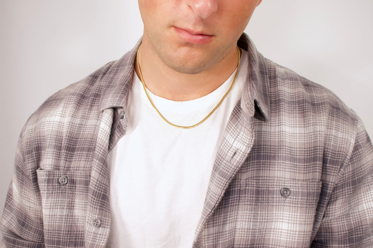 Gold 3mm Solid Italian Cuban