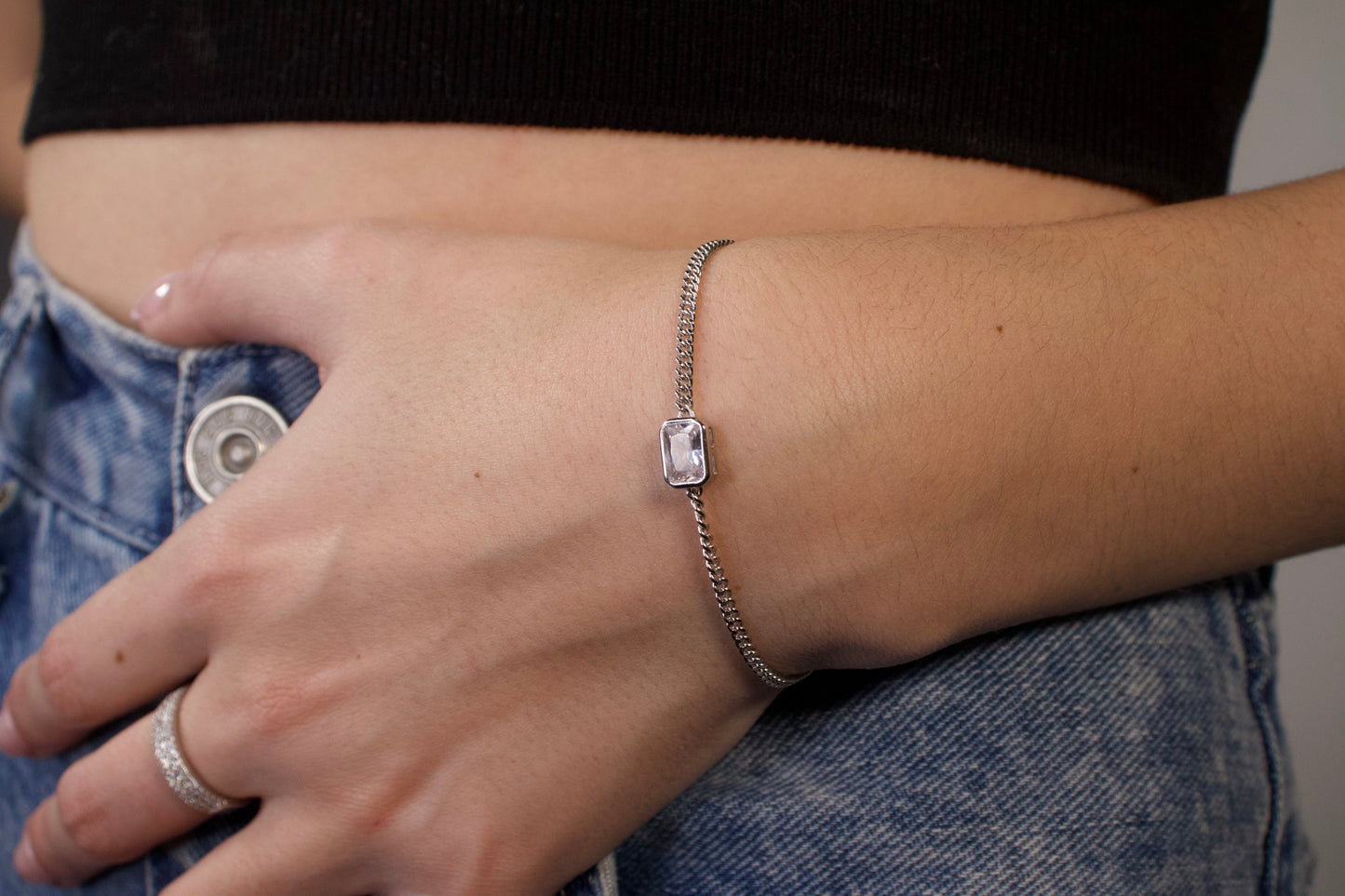Cuban Bezel Bracelet