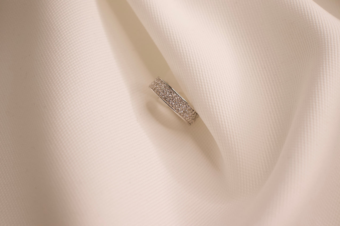 Triple Row Eternity Band