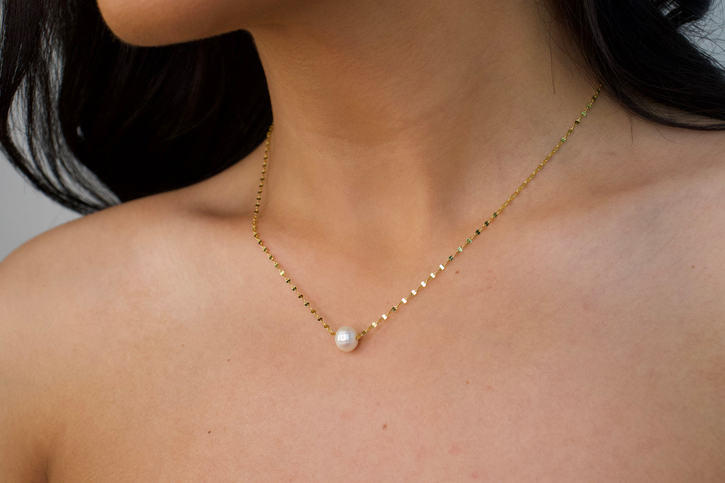 Sliding Pearl Necklace