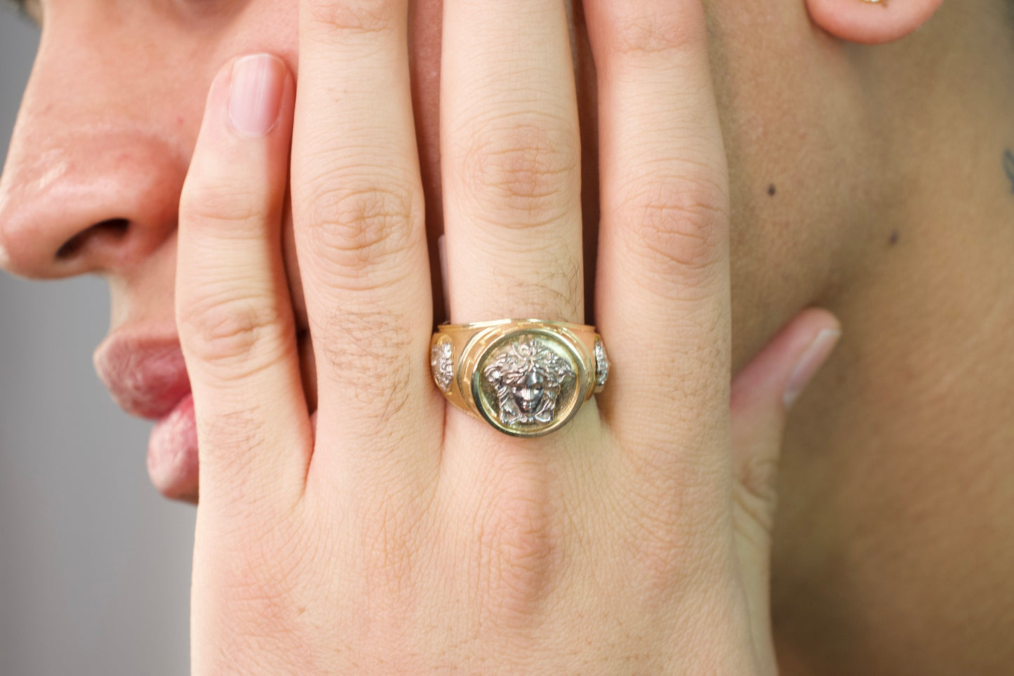 Gold Medusa 3.0 Ring