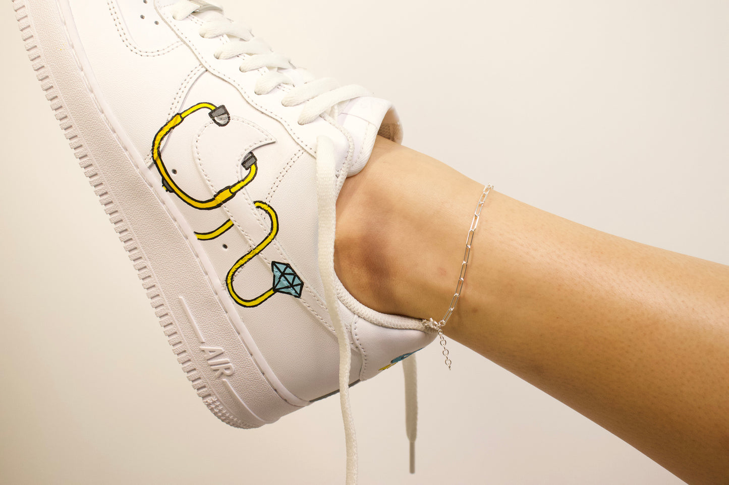Flat Paperclip Anklet