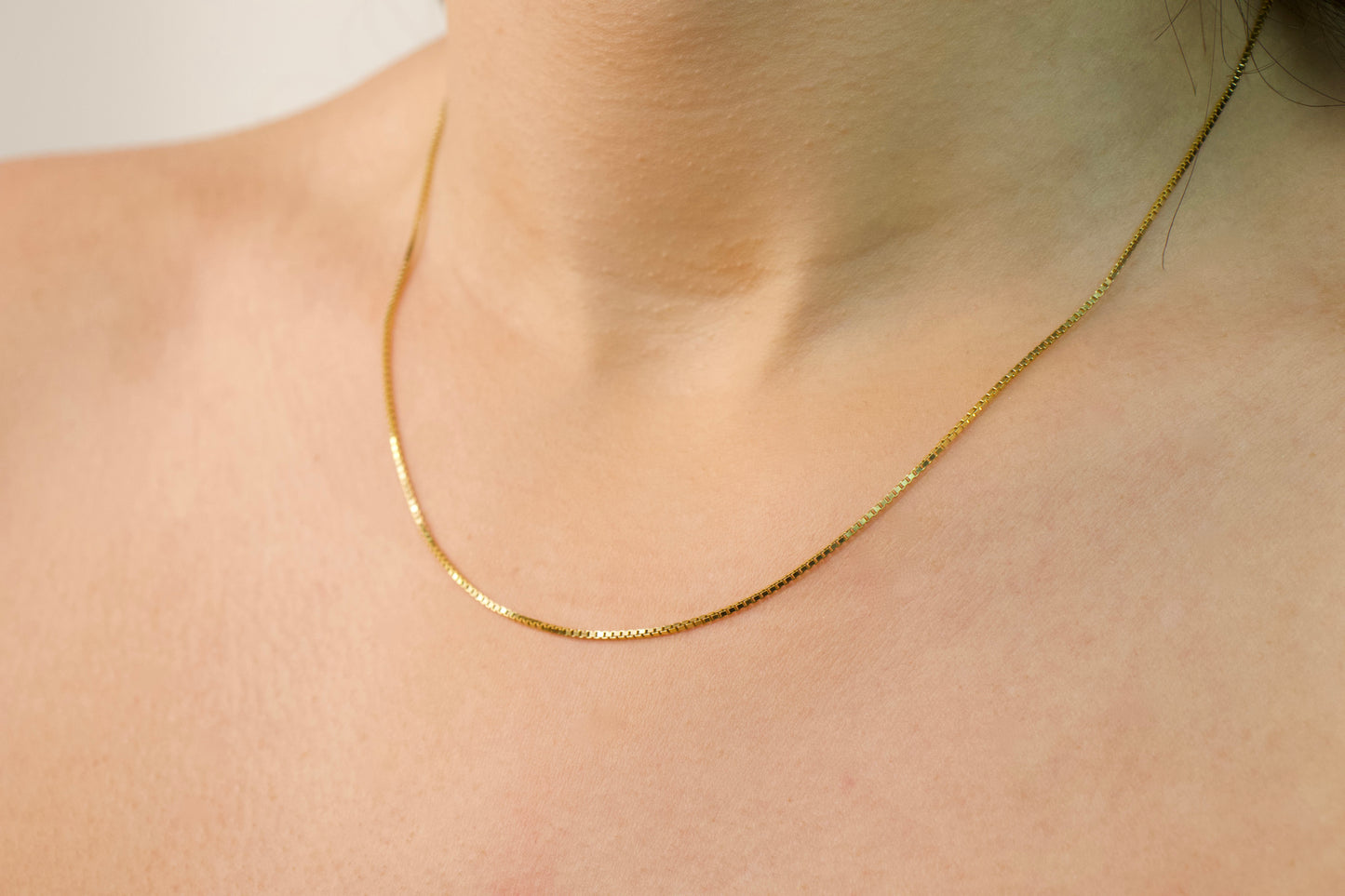 Gold Box Link Necklace 2.0