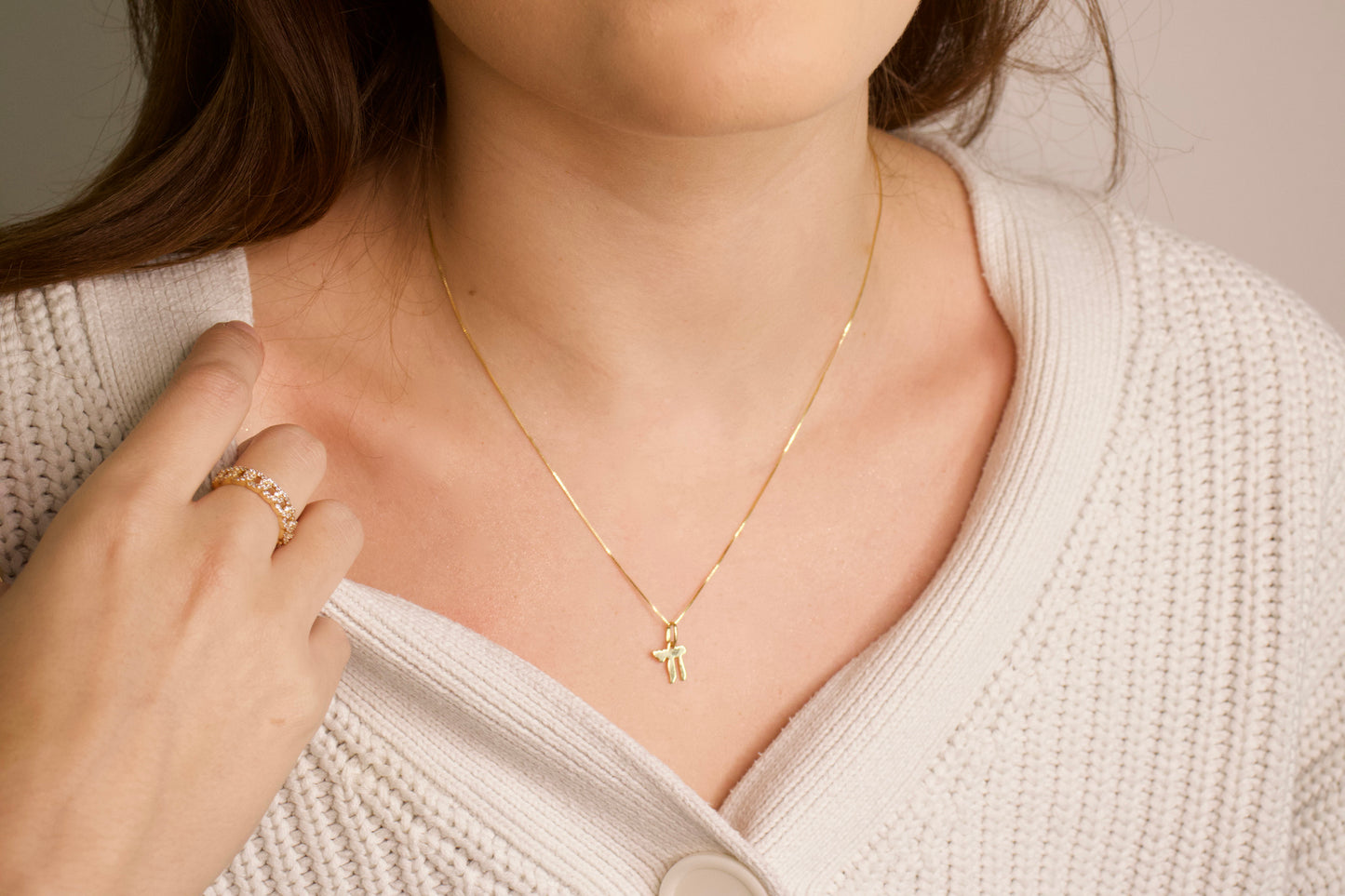 14kt Gold Chai Necklace