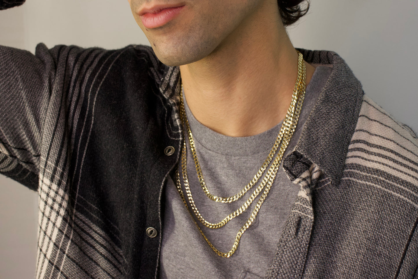 Gold Convex Solid Miami Cuban Link