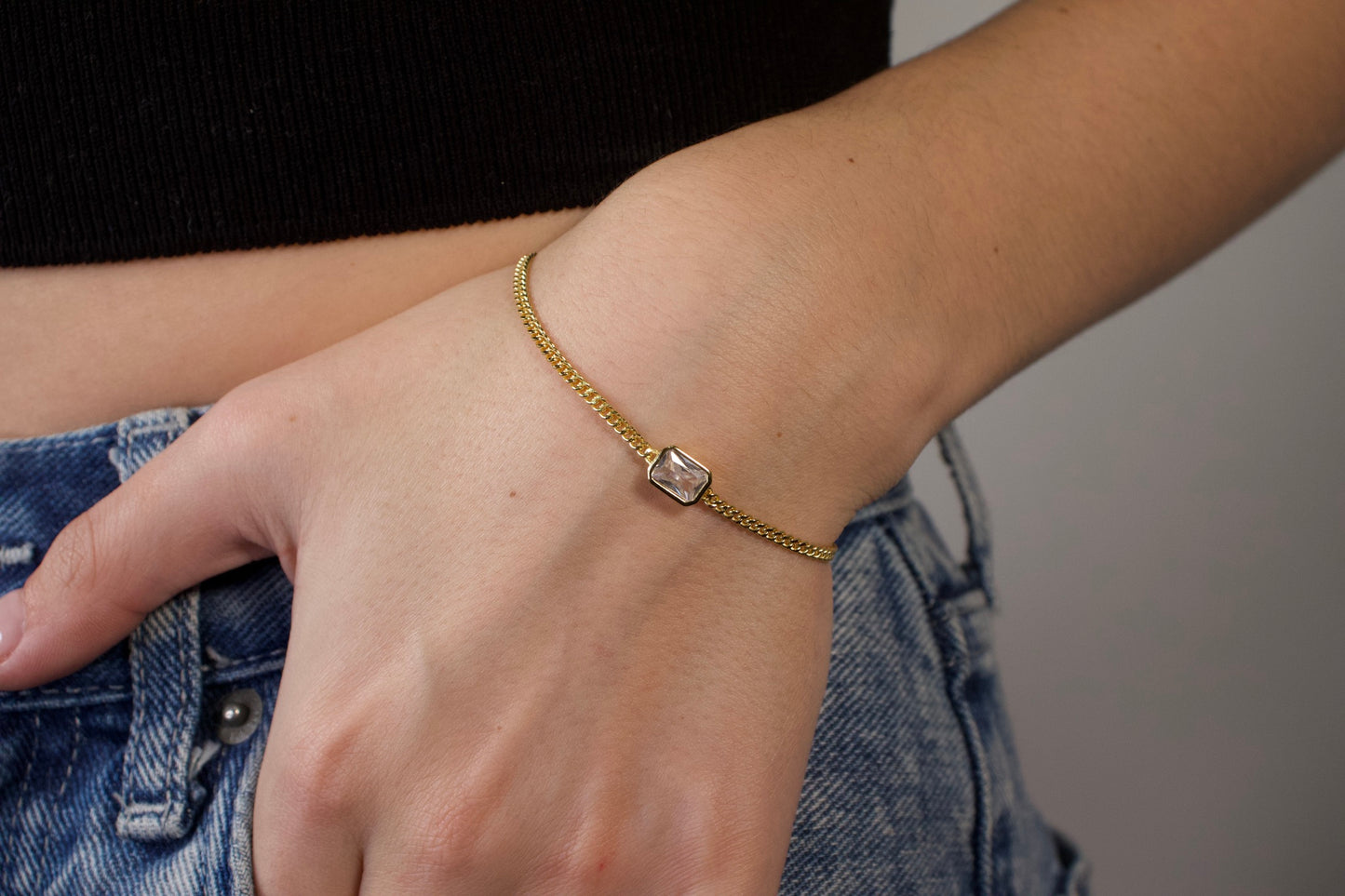 Cuban Bezel Bracelet