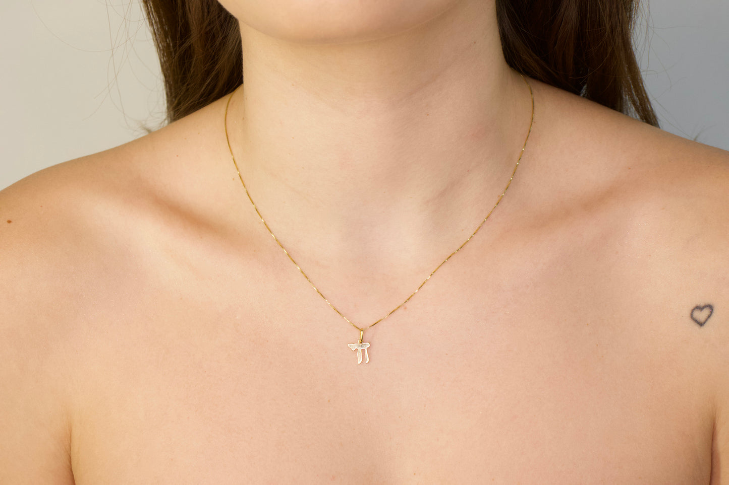 14kt Gold Chai Necklace