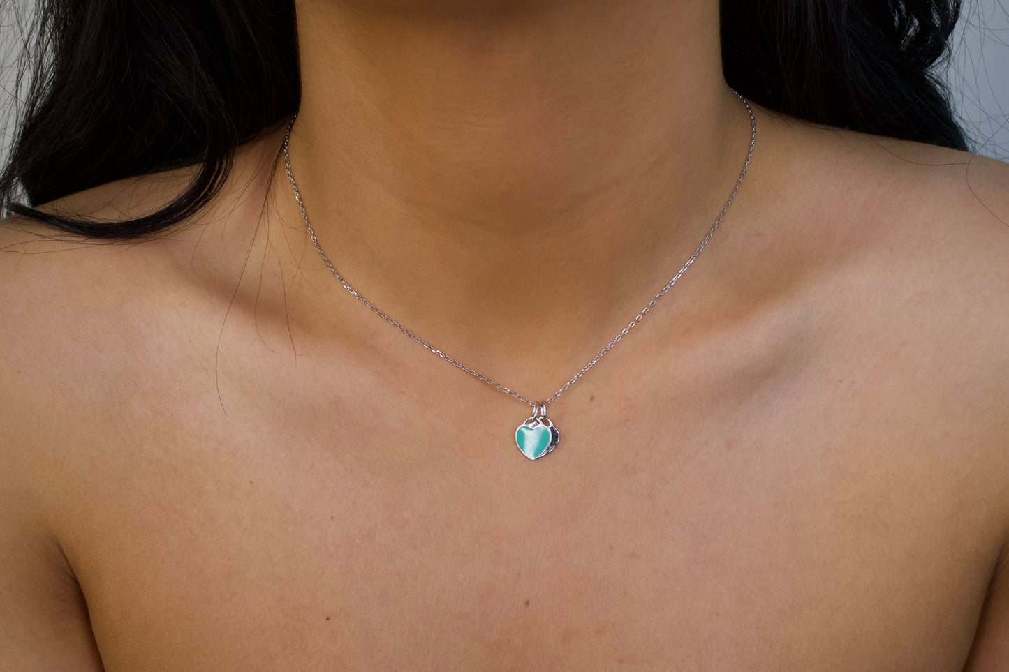 Turquoise Double Heart Necklace