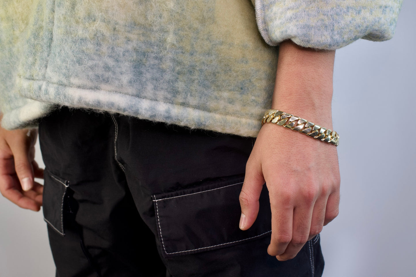 14.1mm Solid Gold Big Daddy Cuban Bracelet