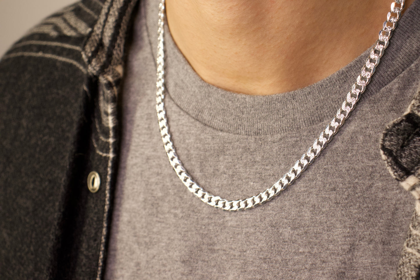 Diamond Cut Curb Chain