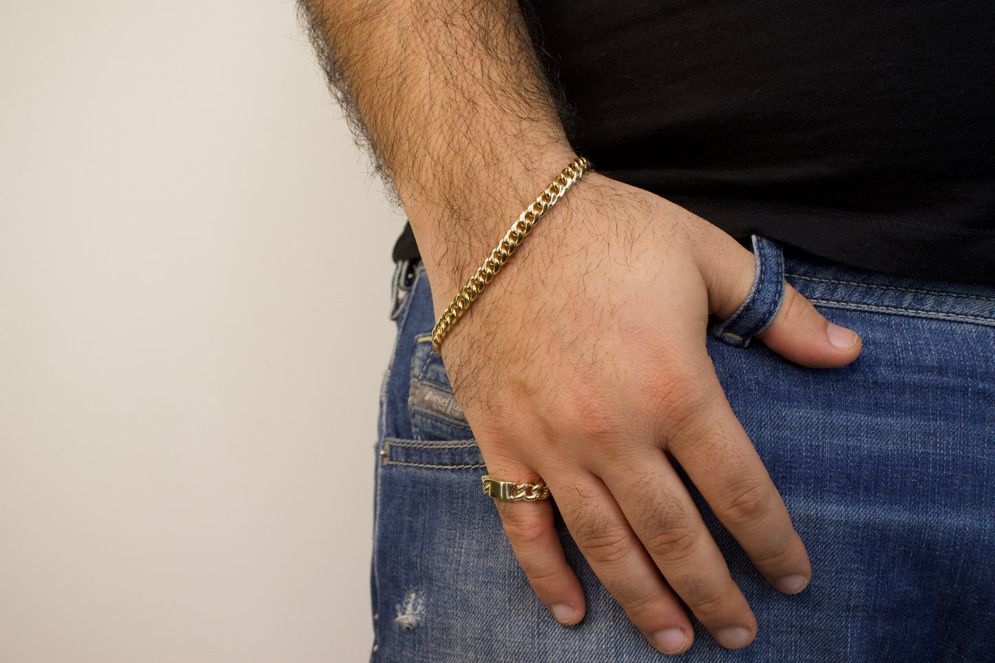 Gold Cuban Ring