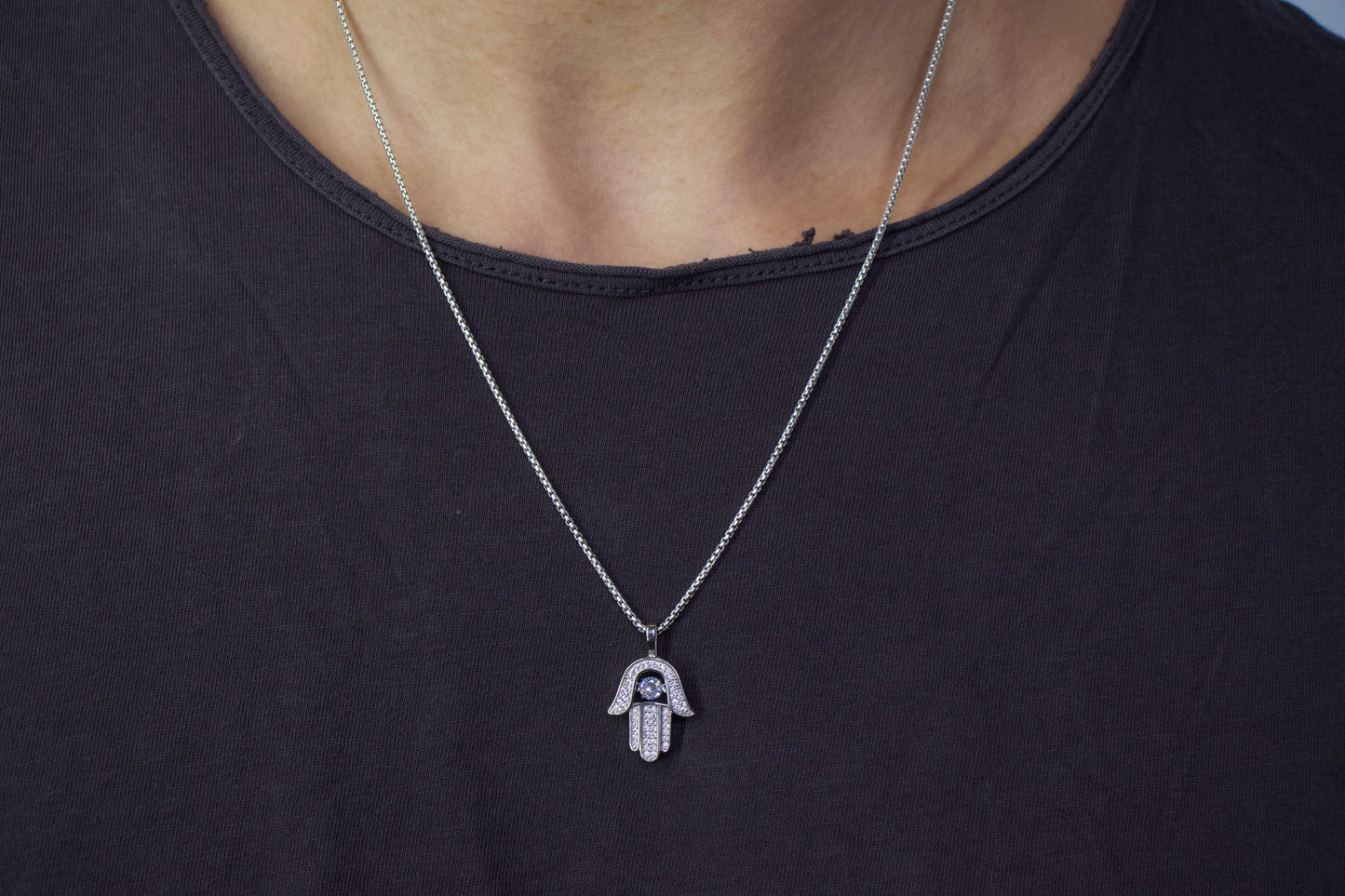 Dancing Hamsa Pendant