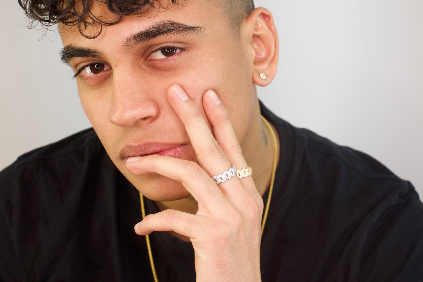 Zigzag Wrap Around Cuban Ring