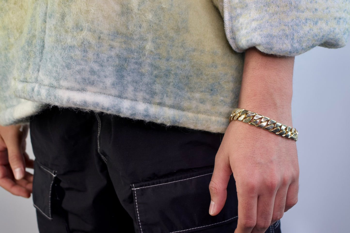 14.1mm Solid Gold Big Daddy Cuban Bracelet