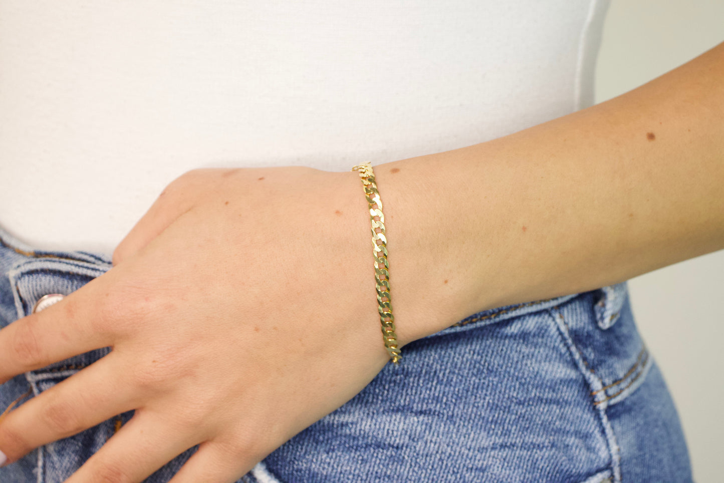 Flat Curb Bracelet
