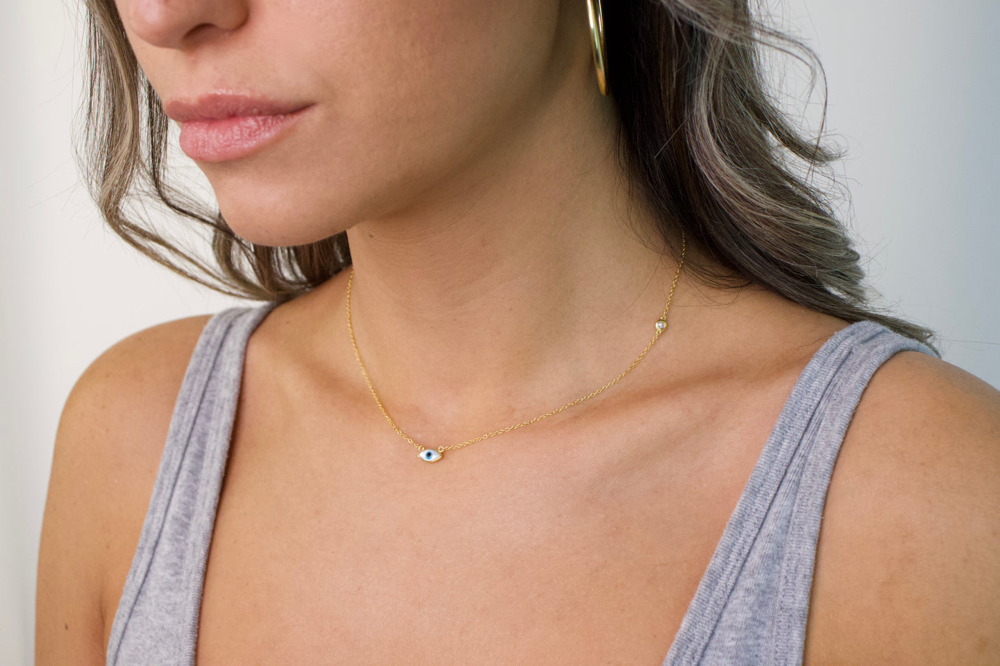 Evil Eye Cubic Necklace