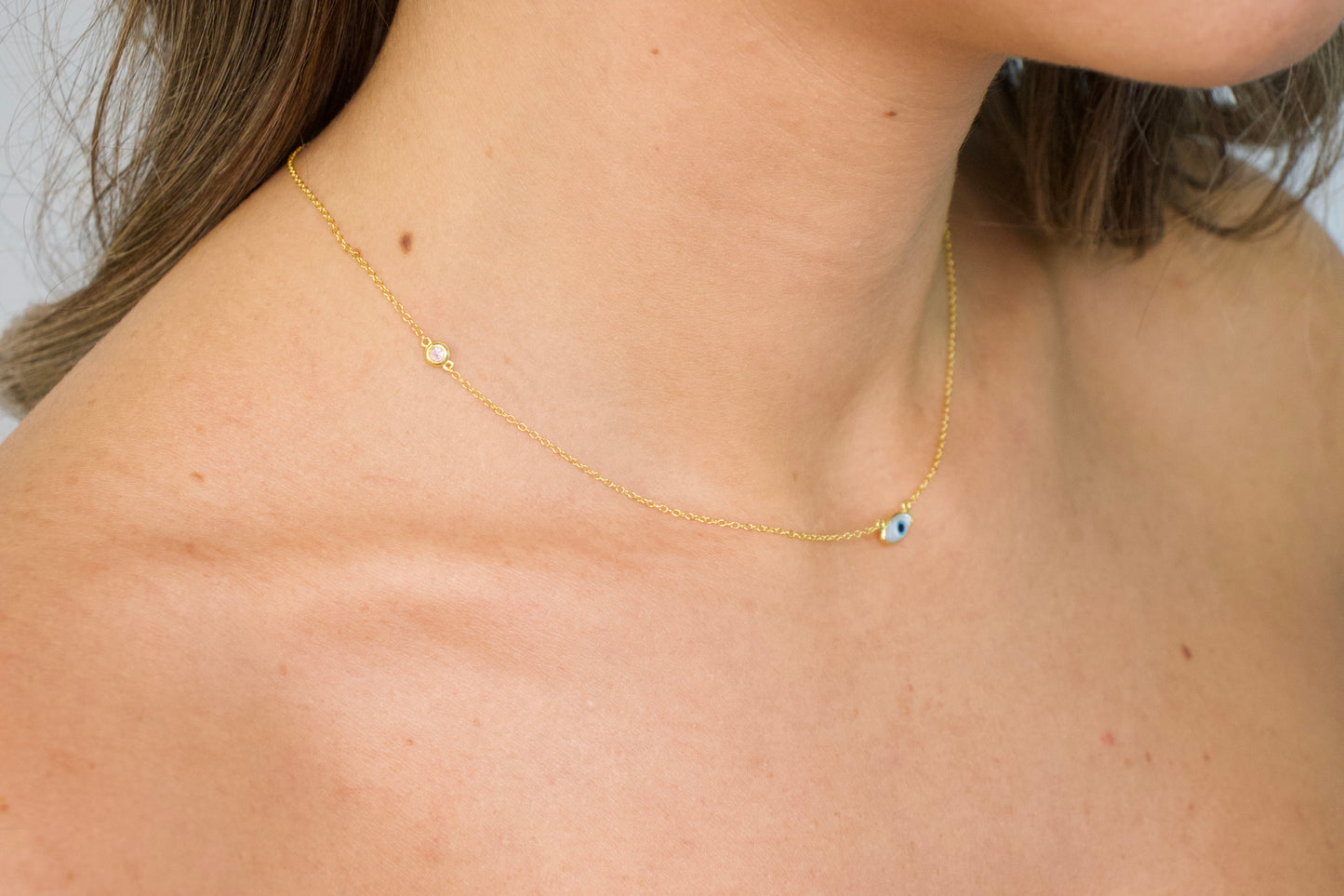 Evil Eye Cubic Necklace