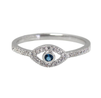 Blue Studded Evil Eye