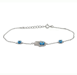 Hamsa and Evil Eye Bracelet