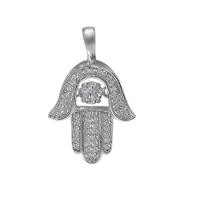 Dancing Hamsa Pendant