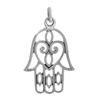 Hamsa Heart Pendant