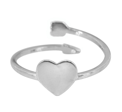 Heart Arrow Ring