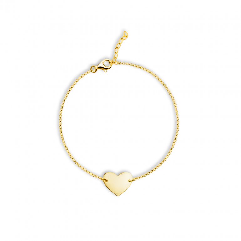 Flat Heart Bracelet