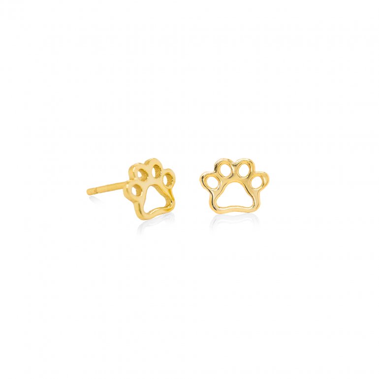 Paw Print Outline Studs